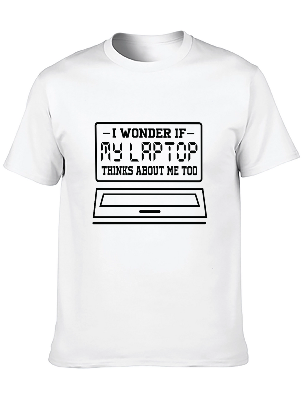 Laptop Thought T-Shirt - Geeky Humor Tee