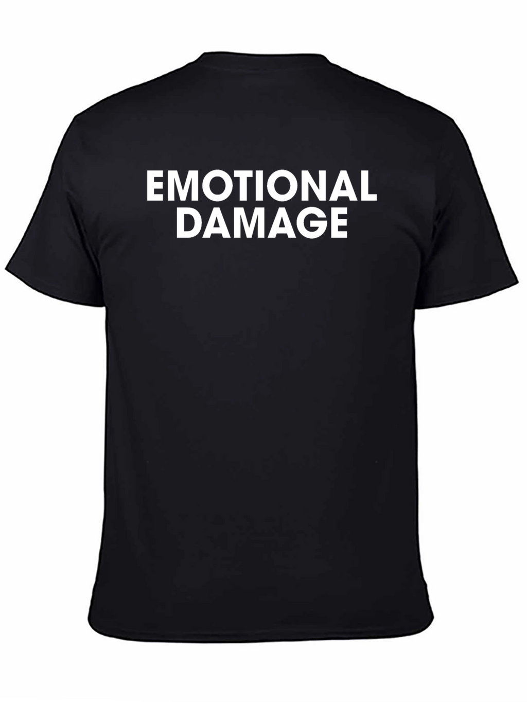 Emotional Damage Graphic Tee - Black Cotton T-Shirt