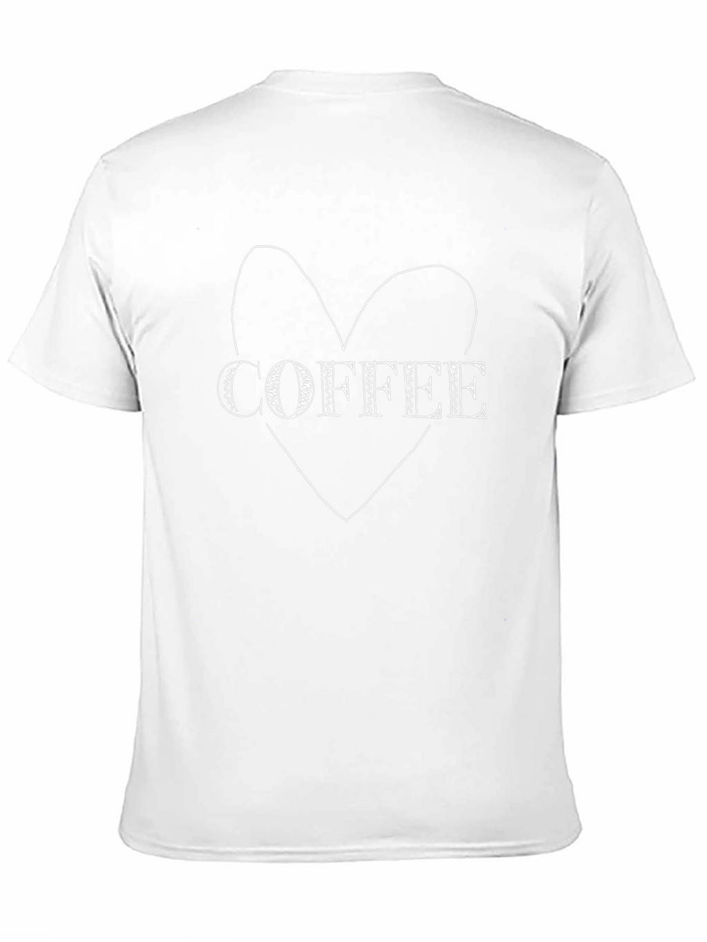 Coffee Heart Graphic Black Tee