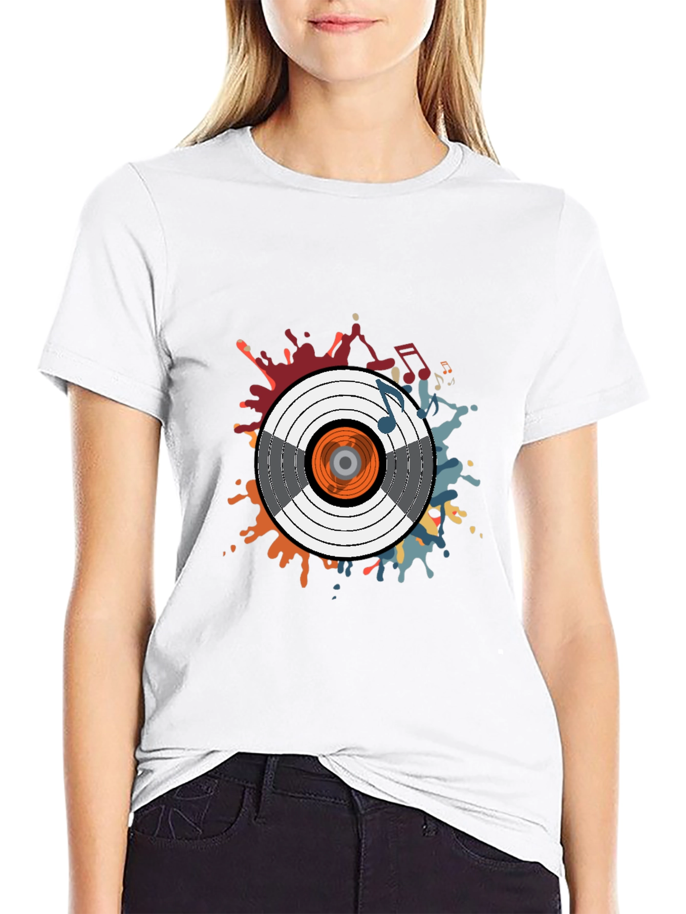 Vinyl Record Graphic T-Shirt