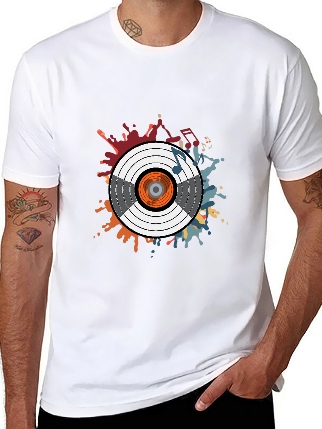 Vinyl Record Graphic T-Shirt