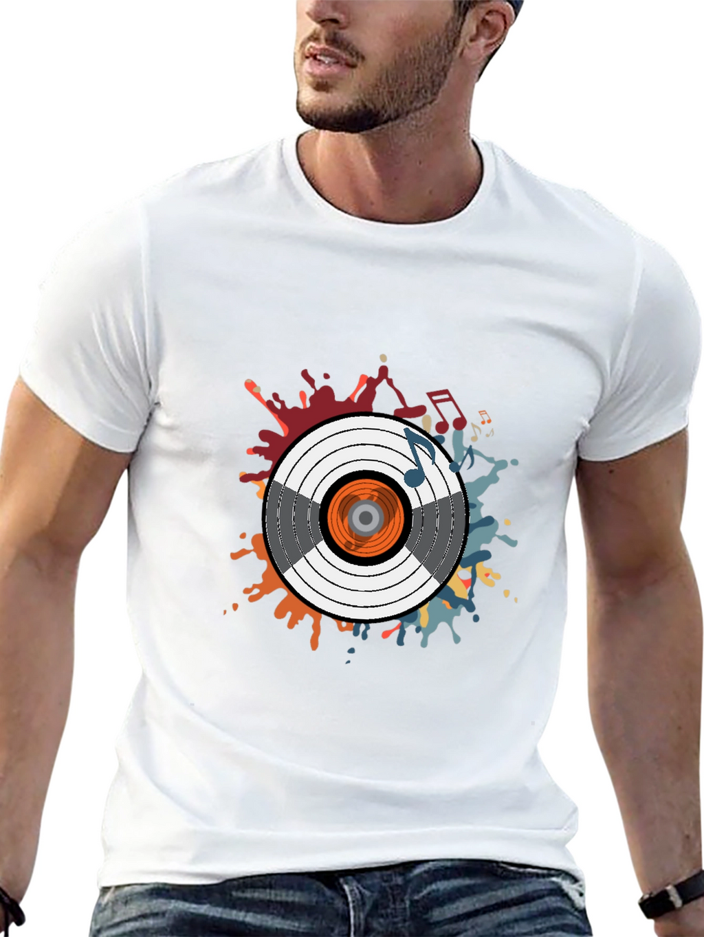 Vinyl Record Graphic T-Shirt