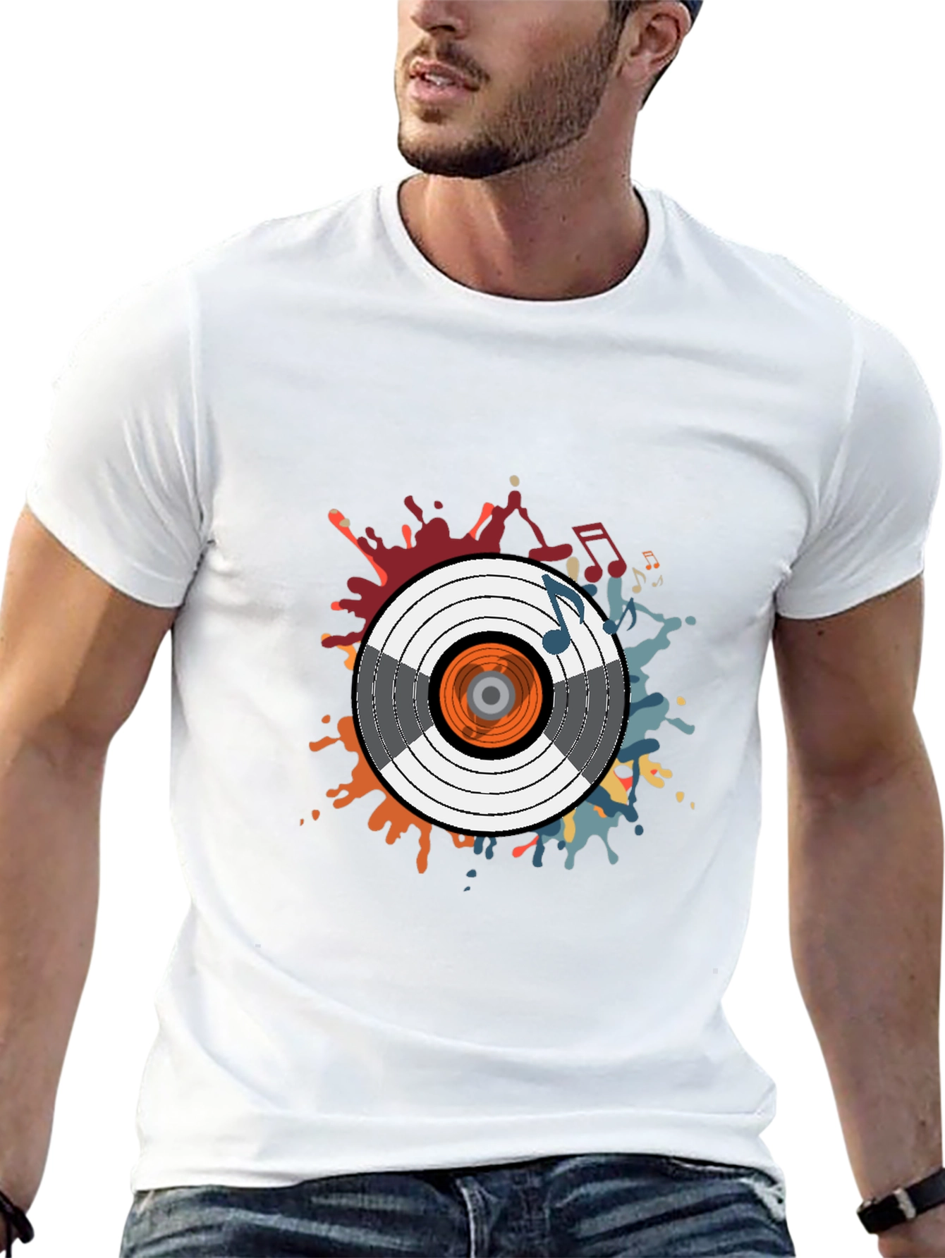Vinyl Record Graphic T-Shirt