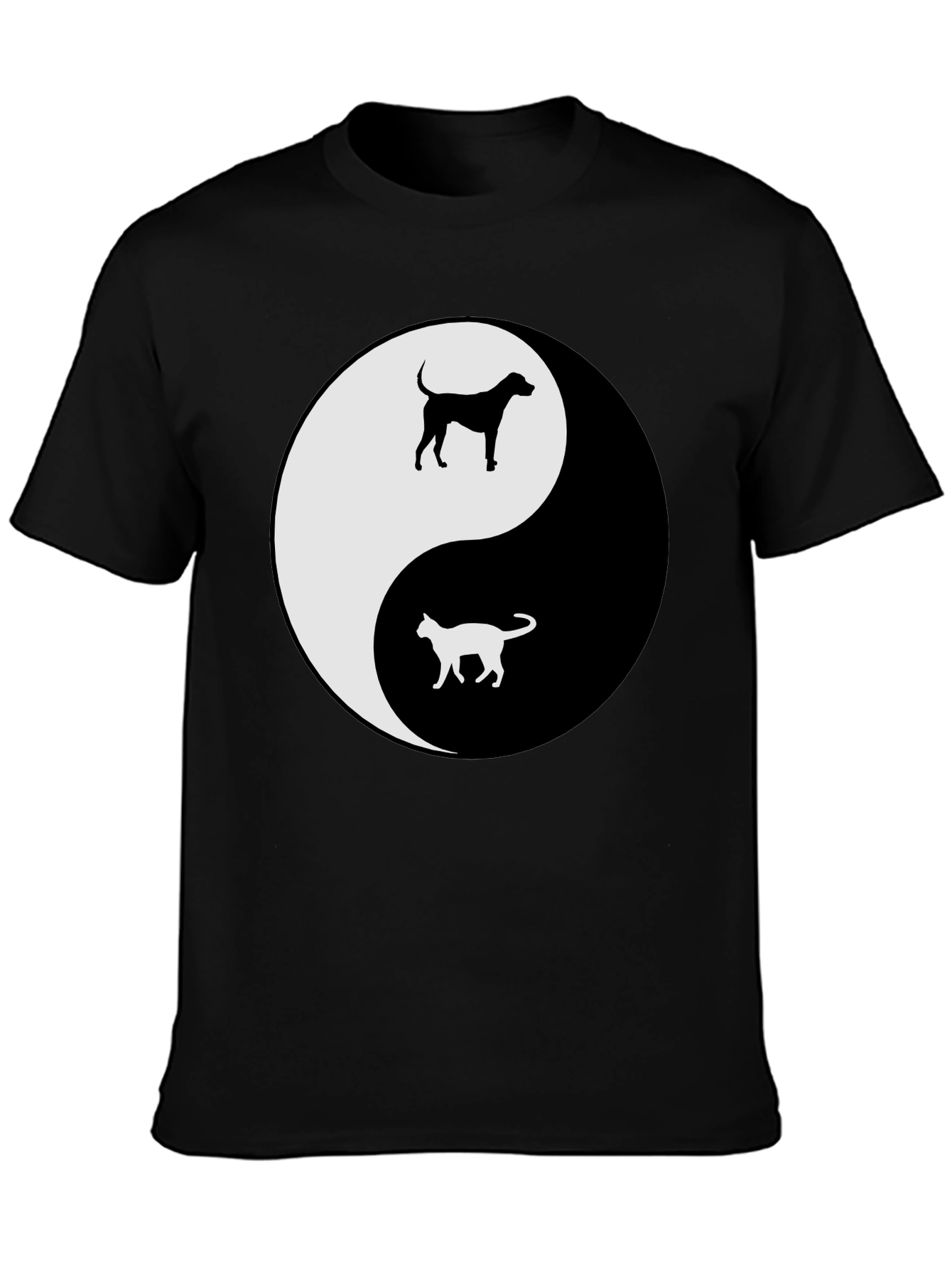 Yin Yang Cat & Dog T-Shirt