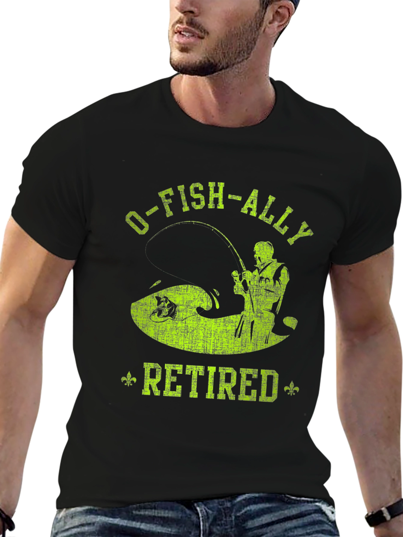 O-FISH-ALLY Retired Fishing T-Shirt