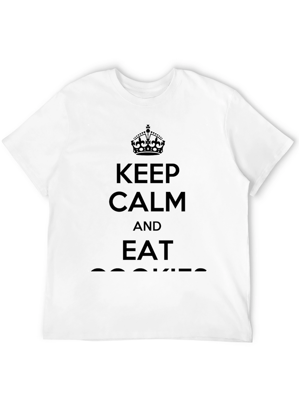 Keep Calm & Eat Cookies Black T-Shirt