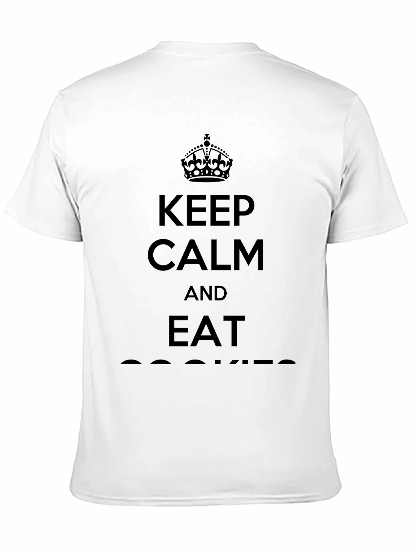Keep Calm & Eat Cookies Black T-Shirt