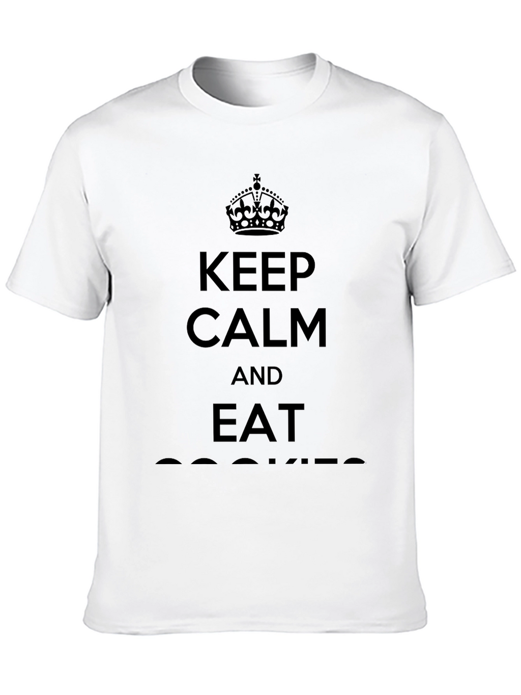 Keep Calm & Eat Cookies Black T-Shirt