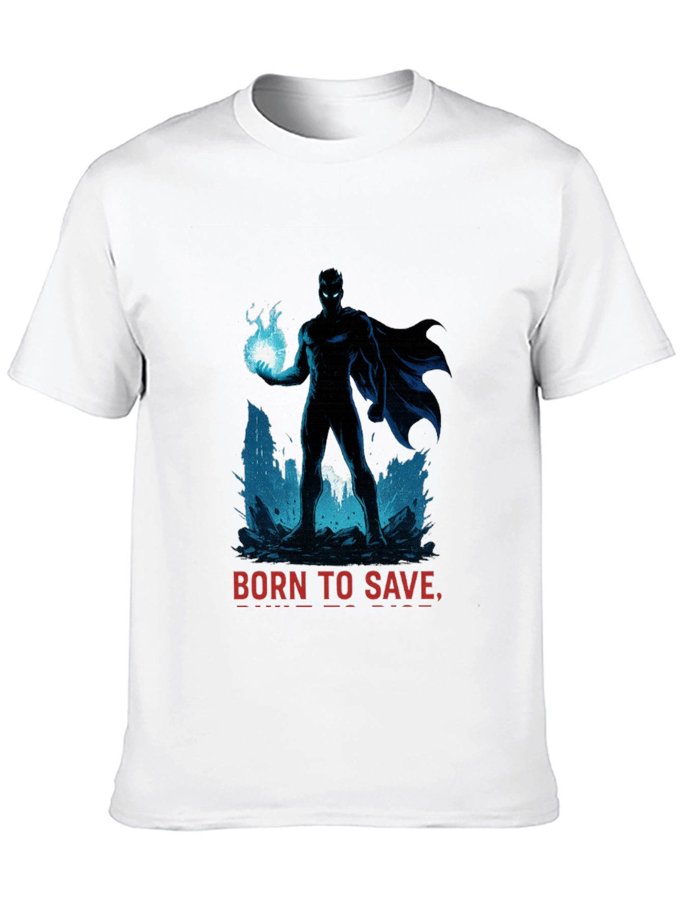 Born to Save Superhero T-Shirt - Black