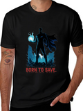 Born to Save Superhero T-Shirt - Black