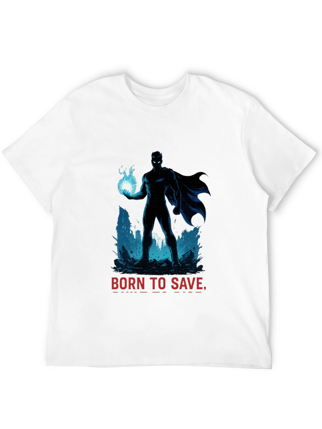 Born to Save Superhero T-Shirt - Black