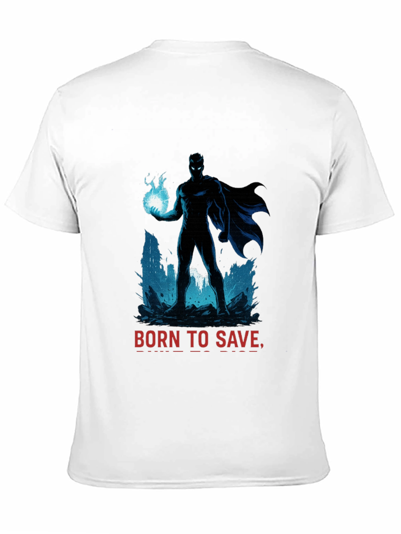 Born to Save Superhero T-Shirt - Black