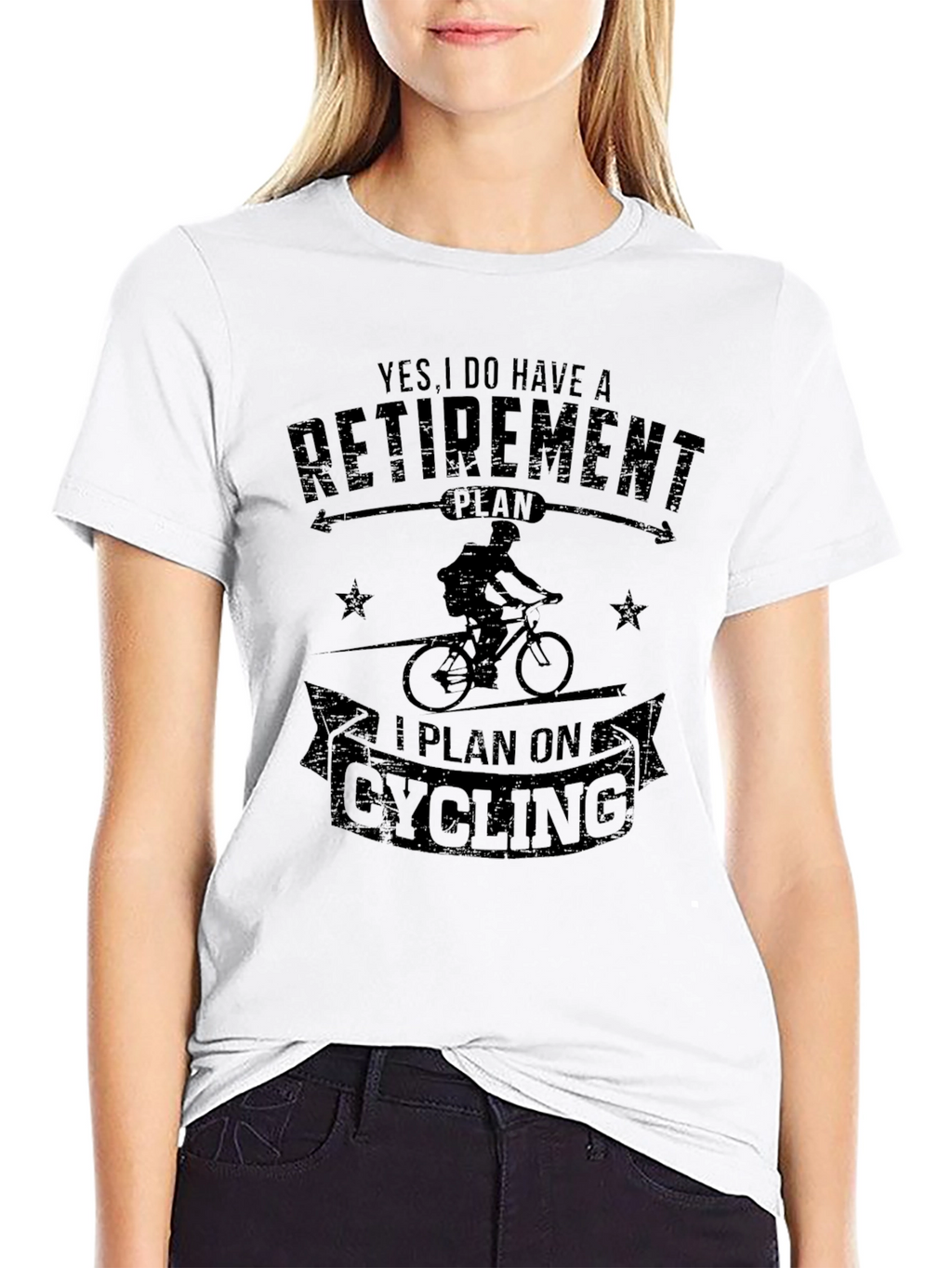Cycling Retirement Plan Black T-Shirt
