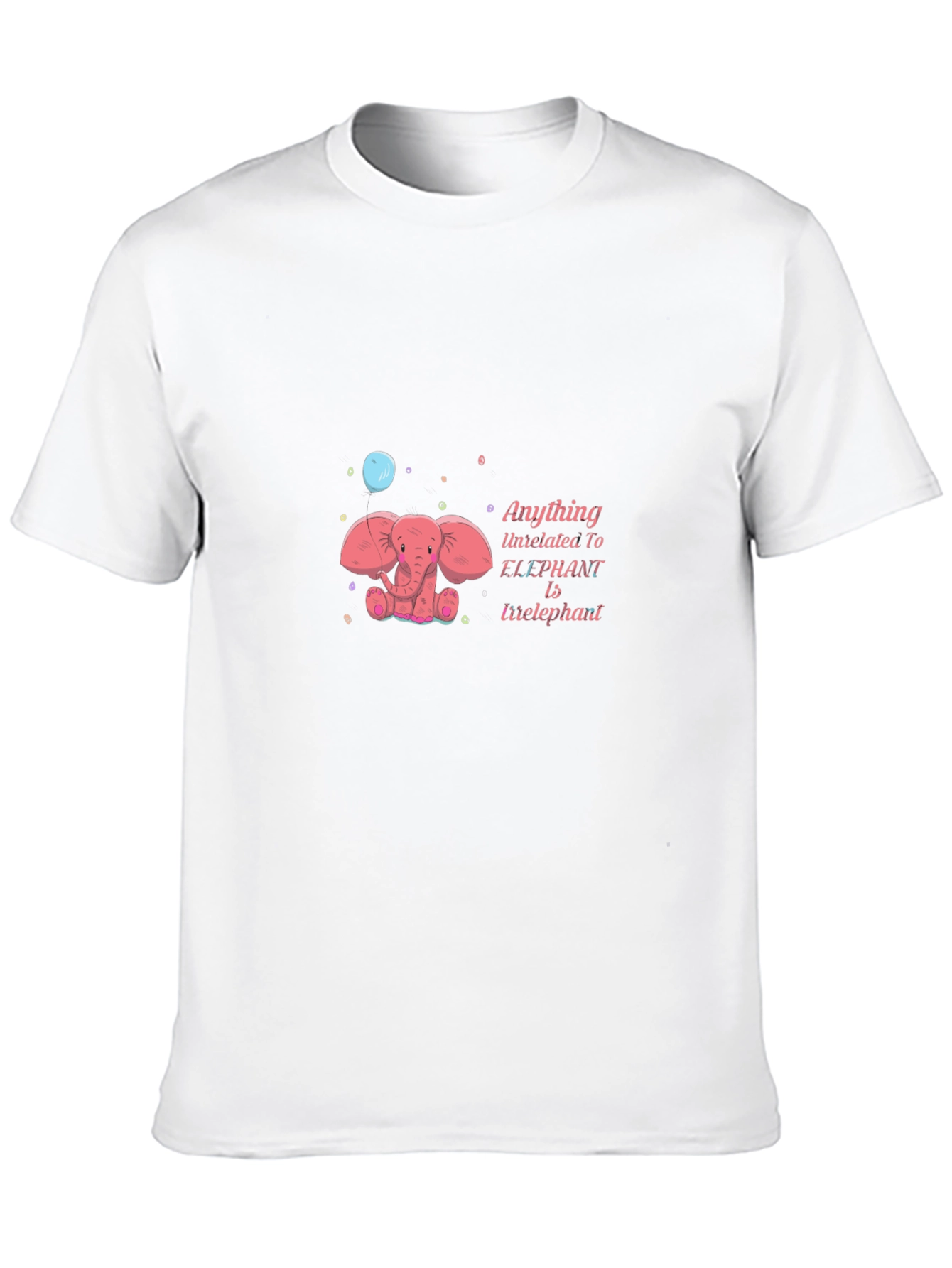 Elephant Cartoon Tee - Irrelephant Fun