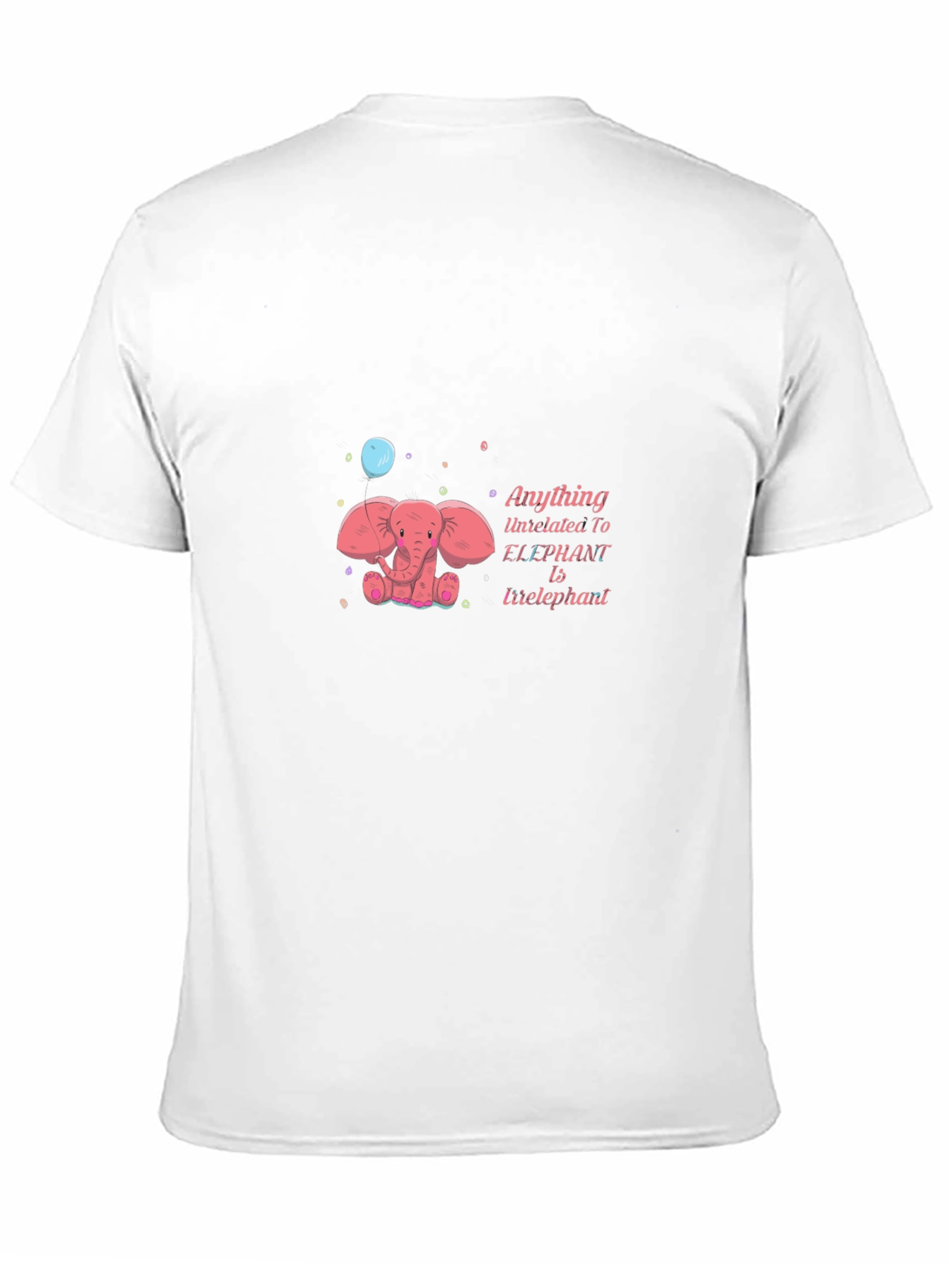 Elephant Cartoon Tee - Irrelephant Fun