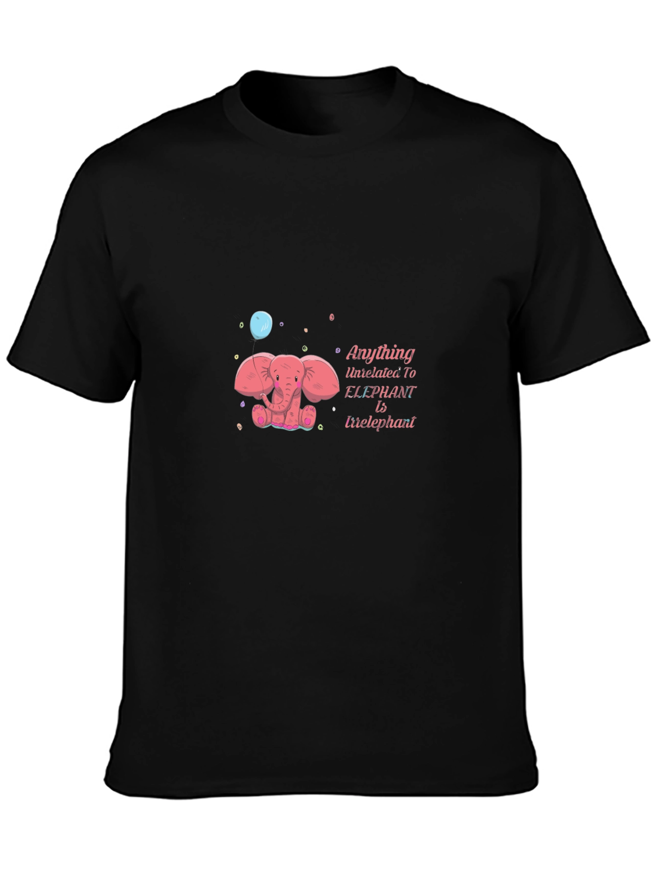 Elephant Cartoon Tee - Irrelephant Fun