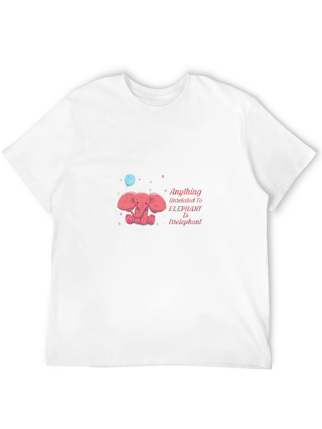 Elephant Cartoon Tee - Irrelephant Fun