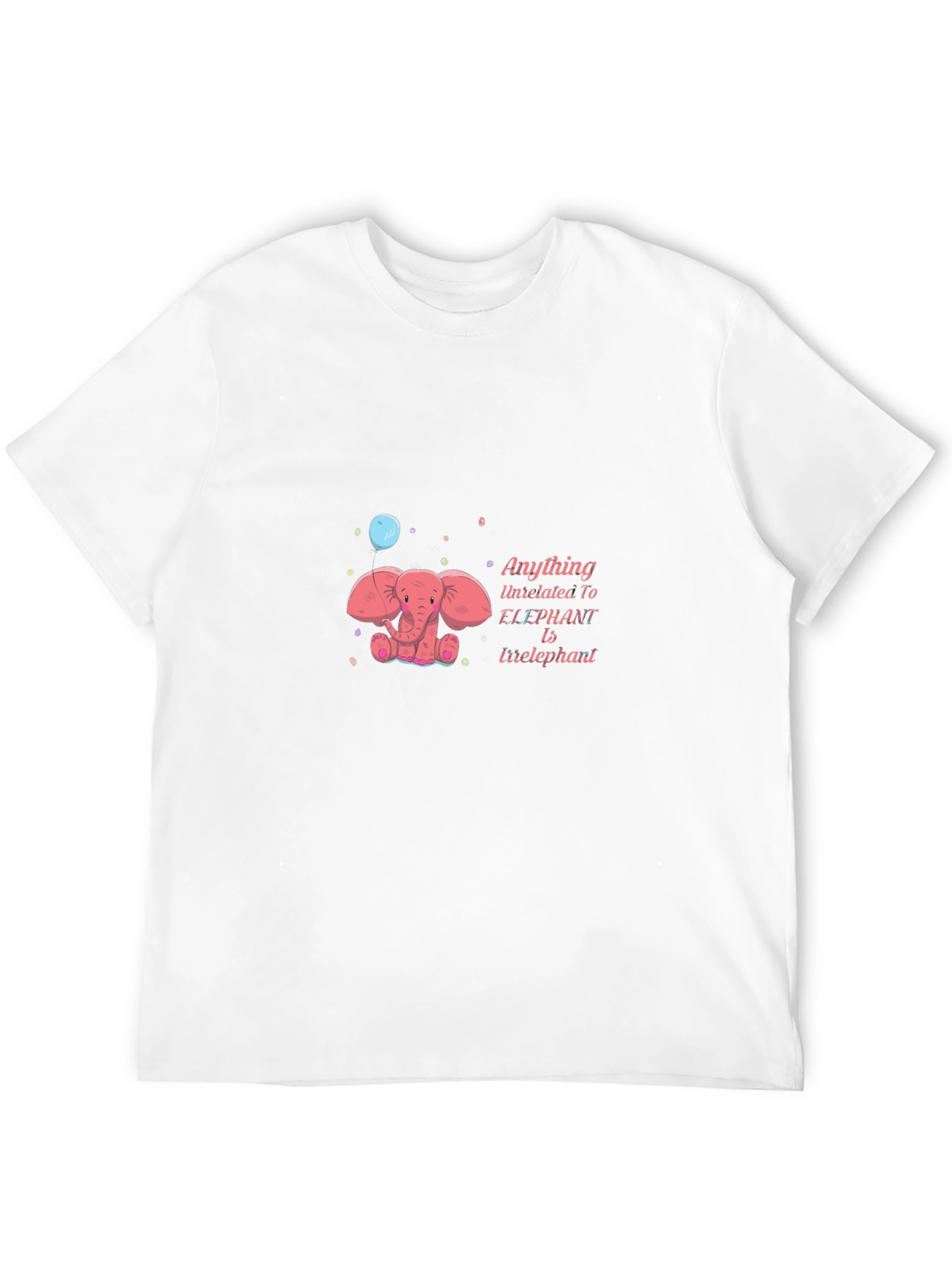 Elephant Cartoon Tee - Irrelephant Fun