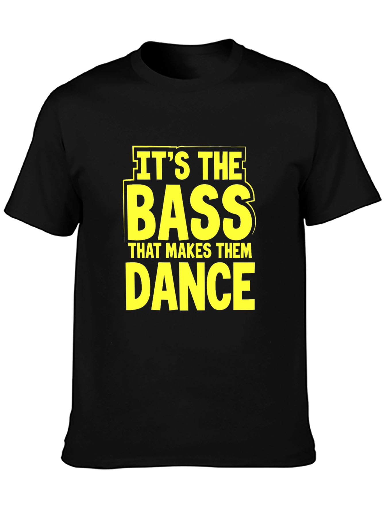 Bass Makes Them Dance Black Graphic Tee