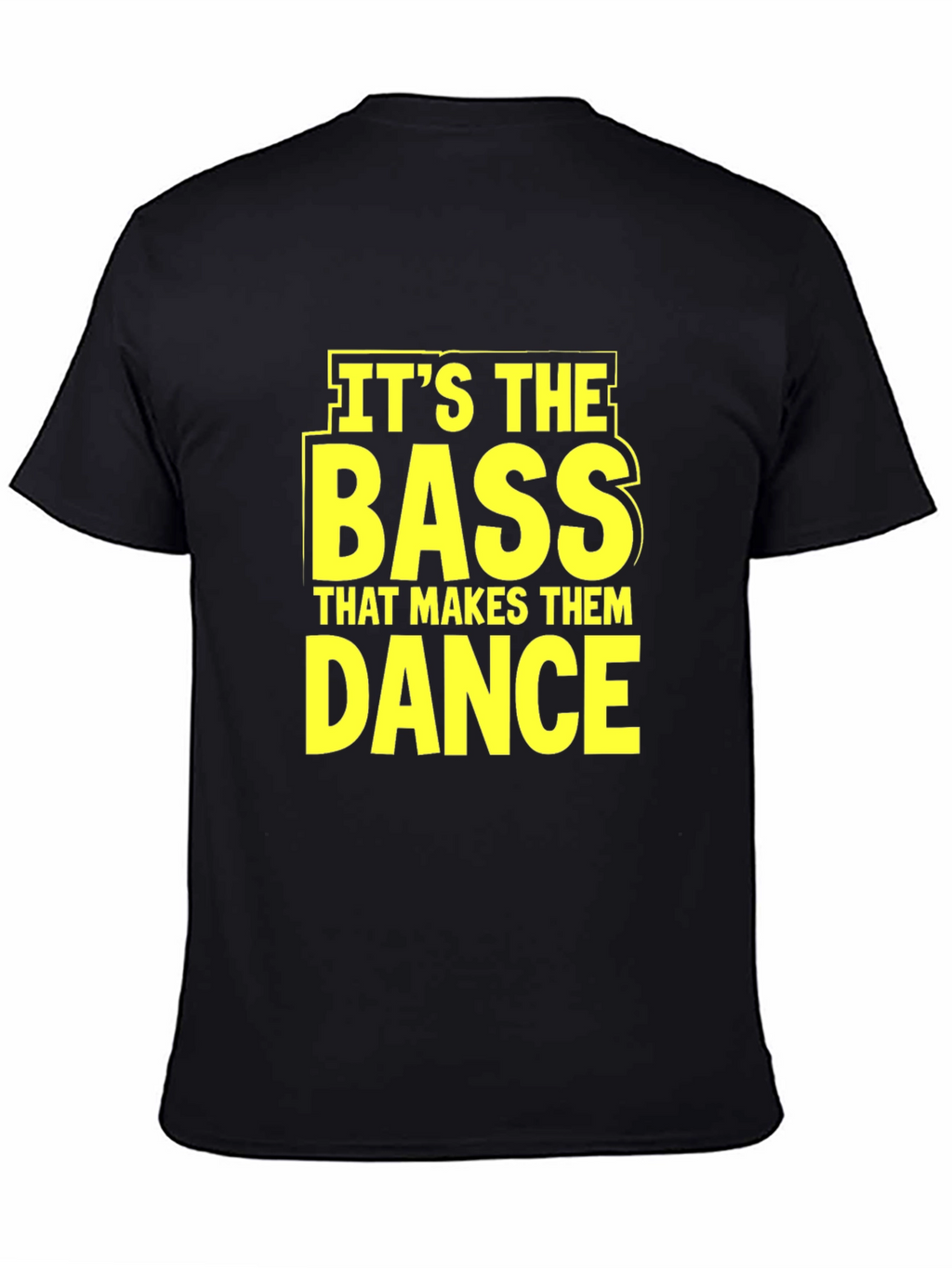 Bass Makes Them Dance Black Graphic Tee