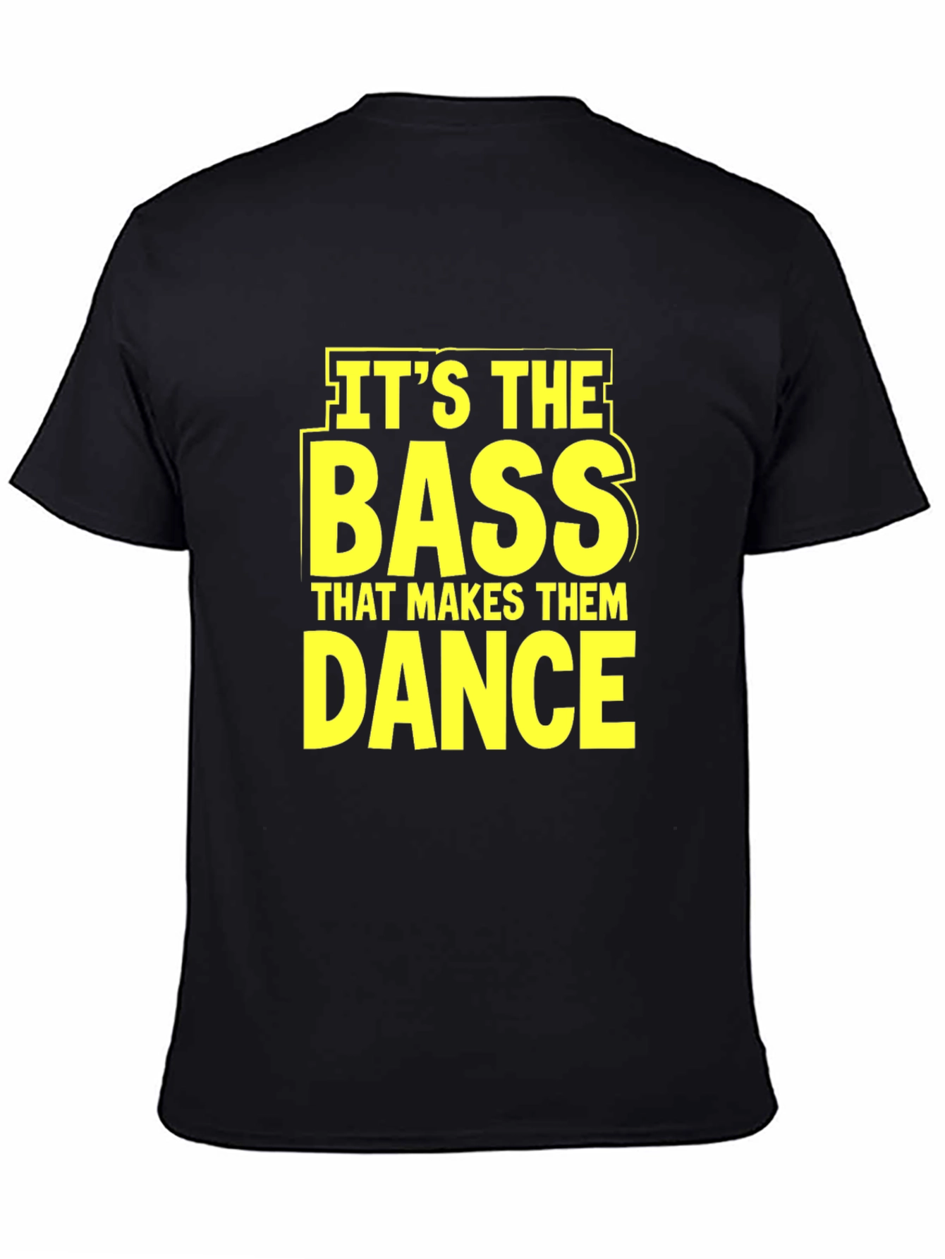 Bass Makes Them Dance Black Graphic Tee