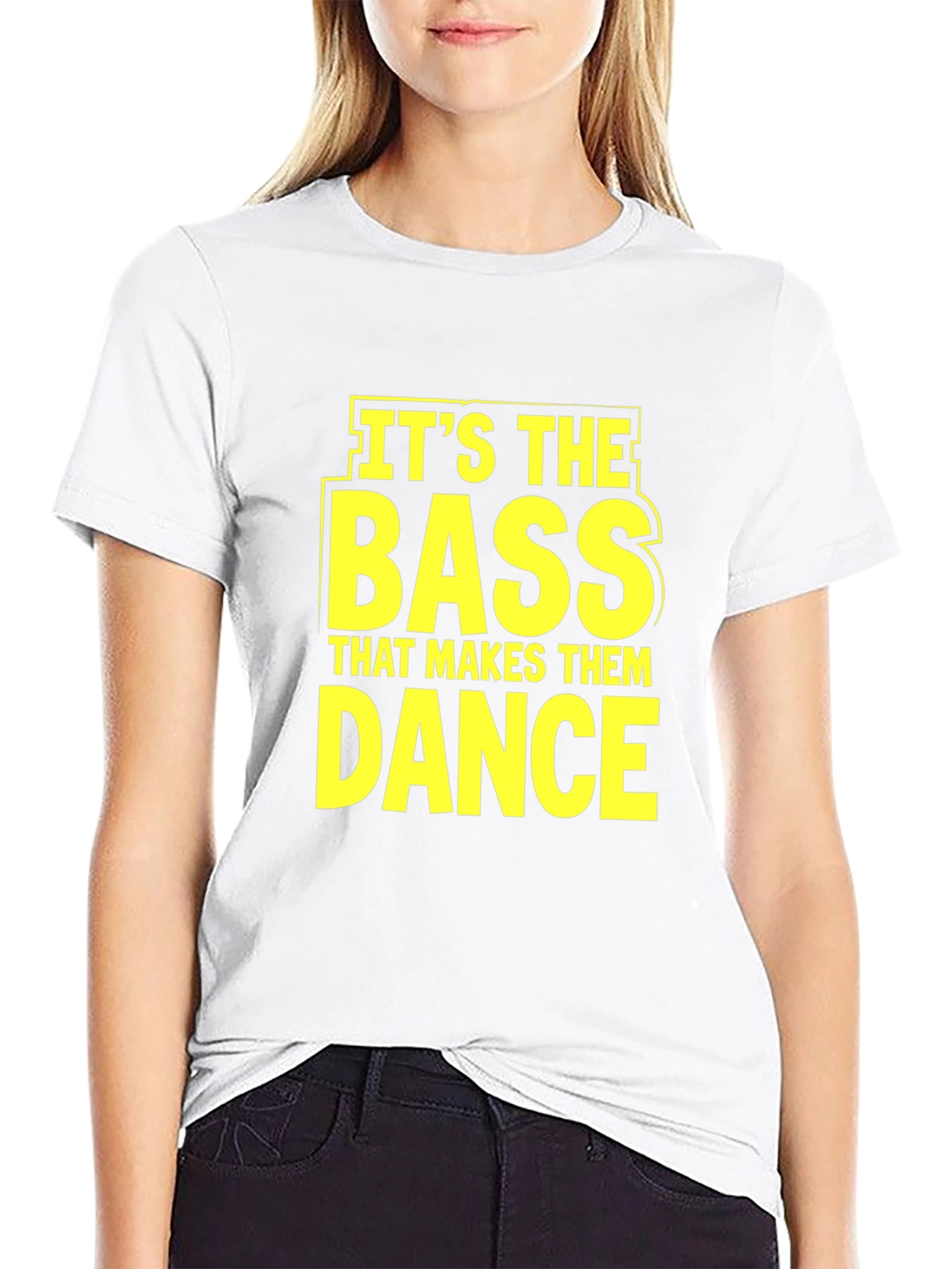 Bass Makes Them Dance Black Graphic Tee