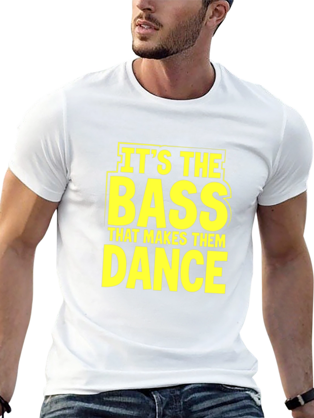 Bass Makes Them Dance Black Graphic Tee
