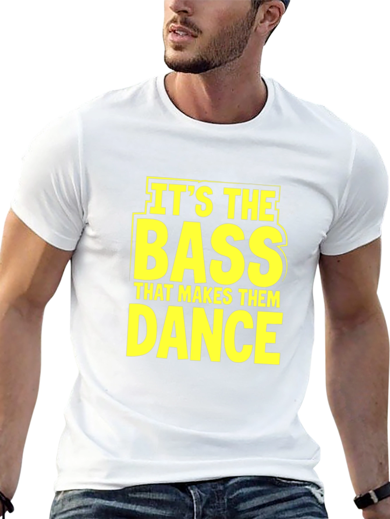 Bass Makes Them Dance Black Graphic Tee
