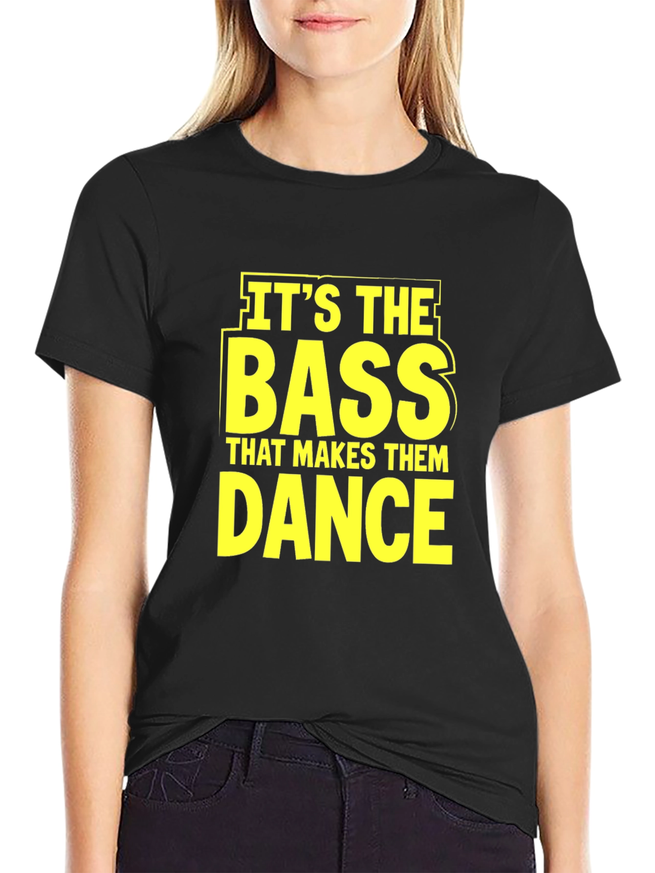 Bass Makes Them Dance Black Graphic Tee