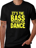 Bass Makes Them Dance Black Graphic Tee