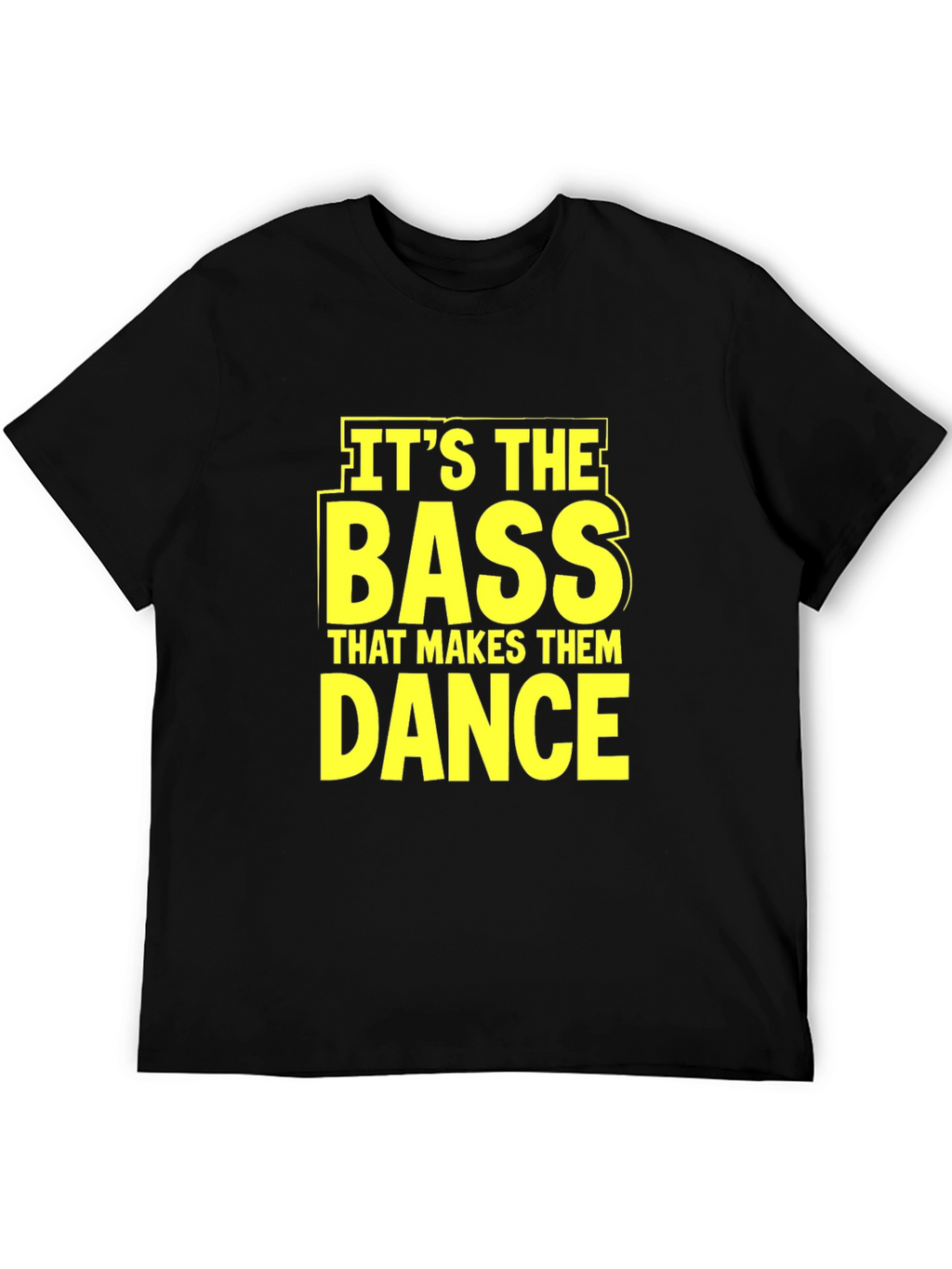 Bass Makes Them Dance Black Graphic Tee