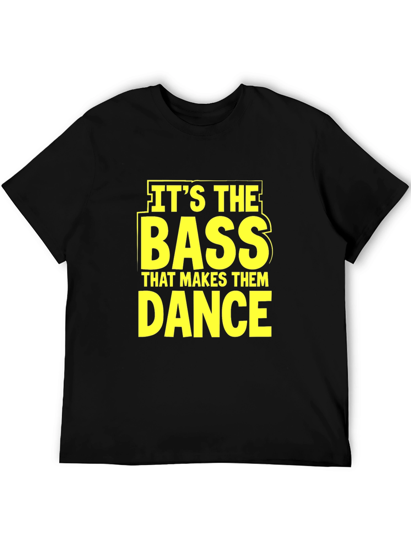 Bass Makes Them Dance Black Graphic Tee