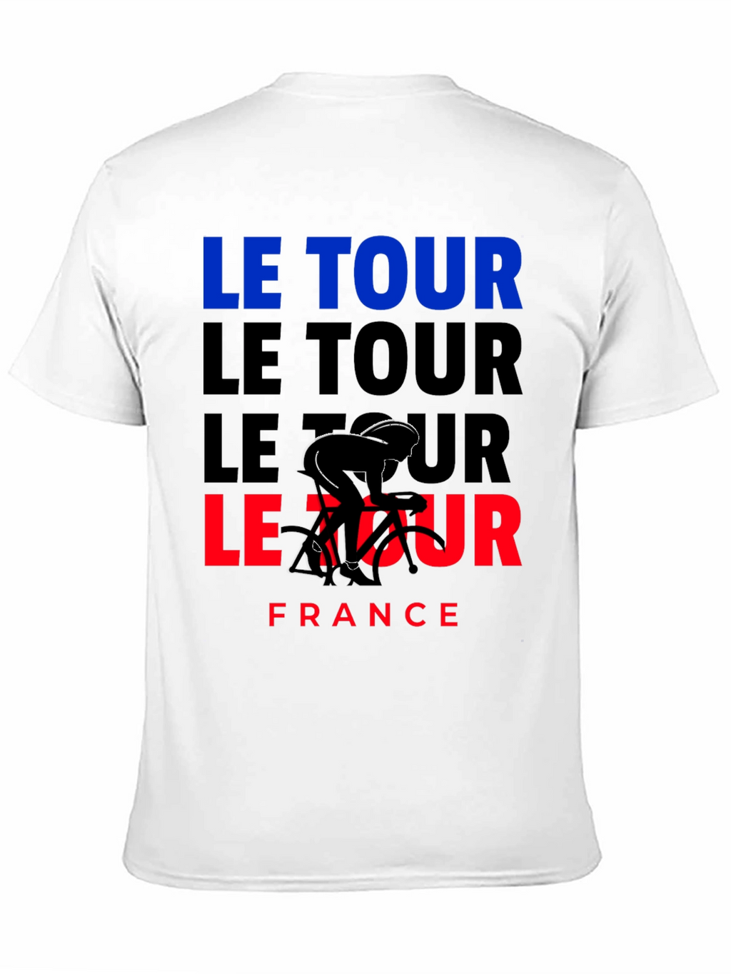 Le Tour France Cycling T-Shirt - Black Graphic Tee