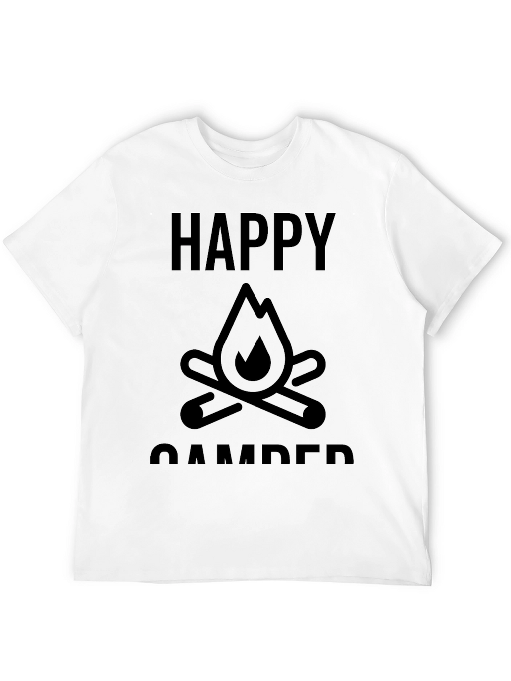 Happy Camper Graphic Tee - Bonfire Design