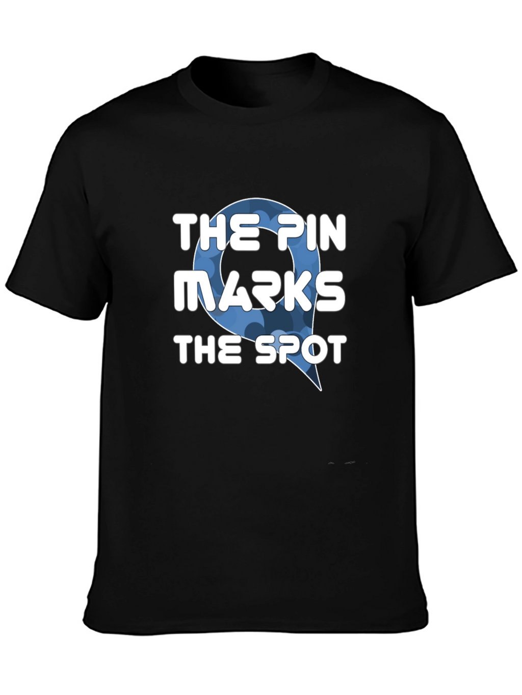 The Pin Marks the Spot Black T-Shirt