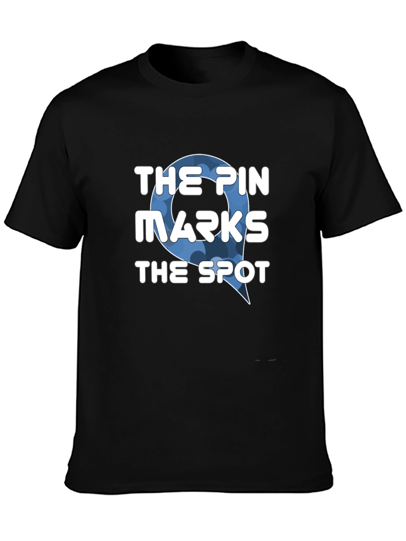 The Pin Marks the Spot Black T-Shirt