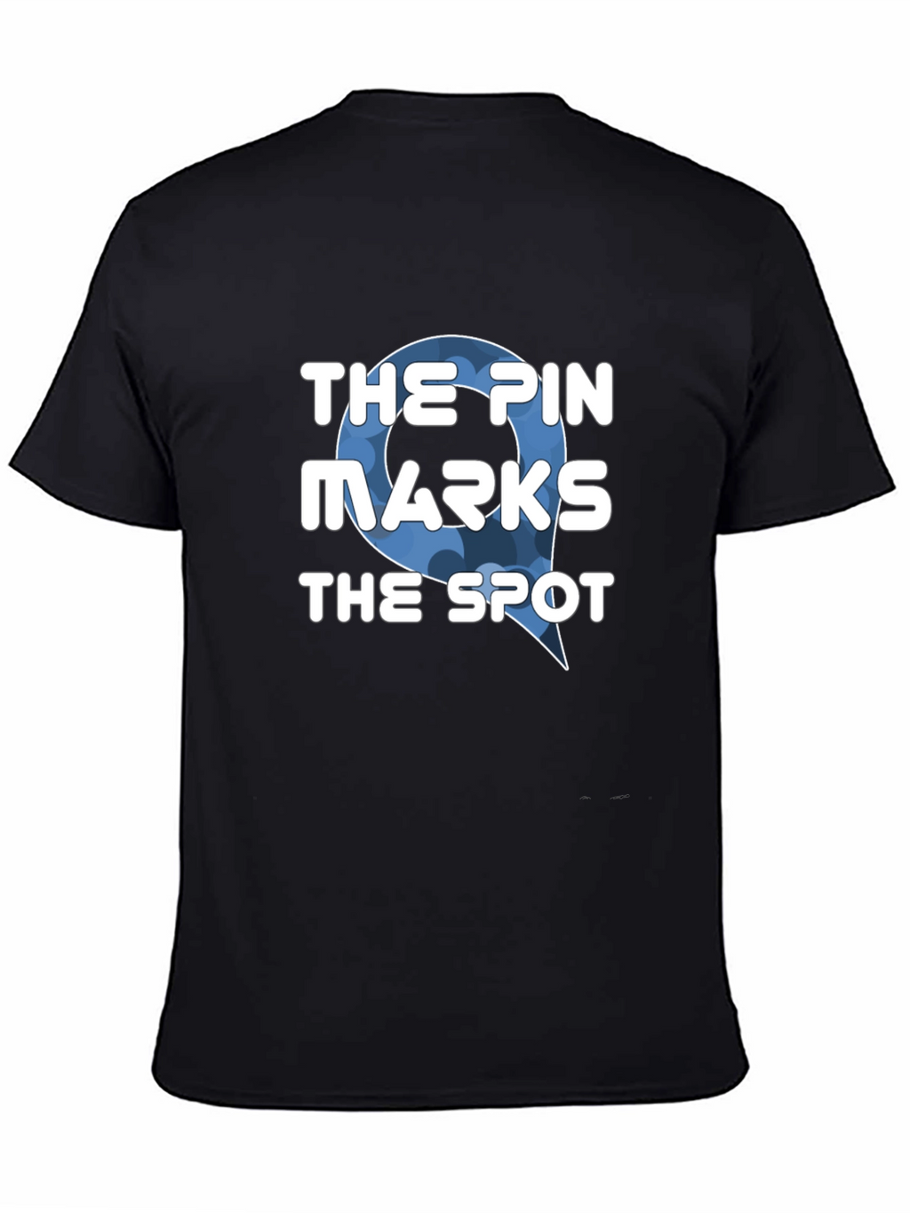 The Pin Marks the Spot Black T-Shirt