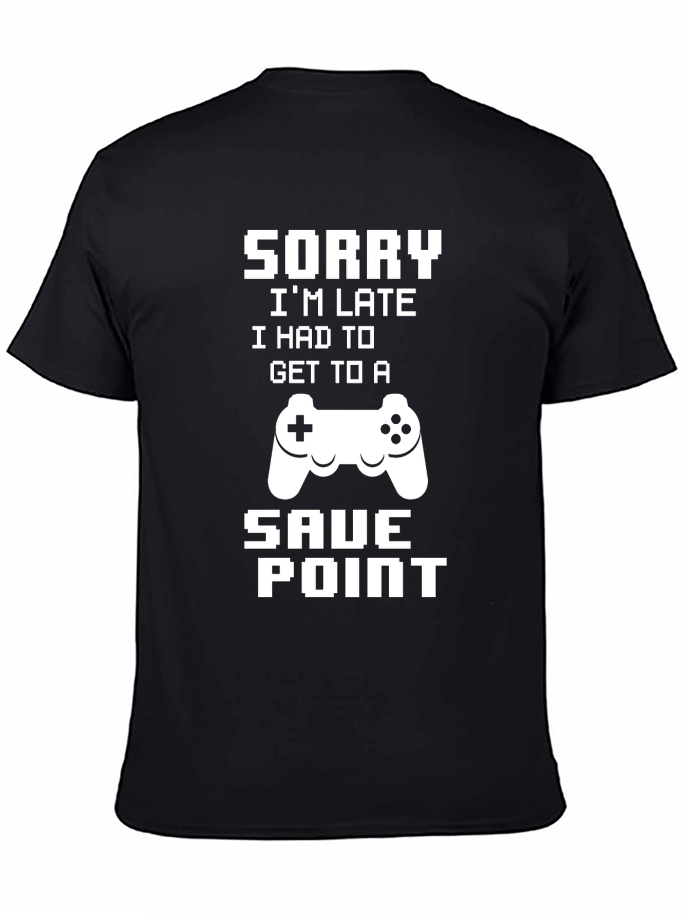 Gamer Save Point Black Graphic T-Shirt