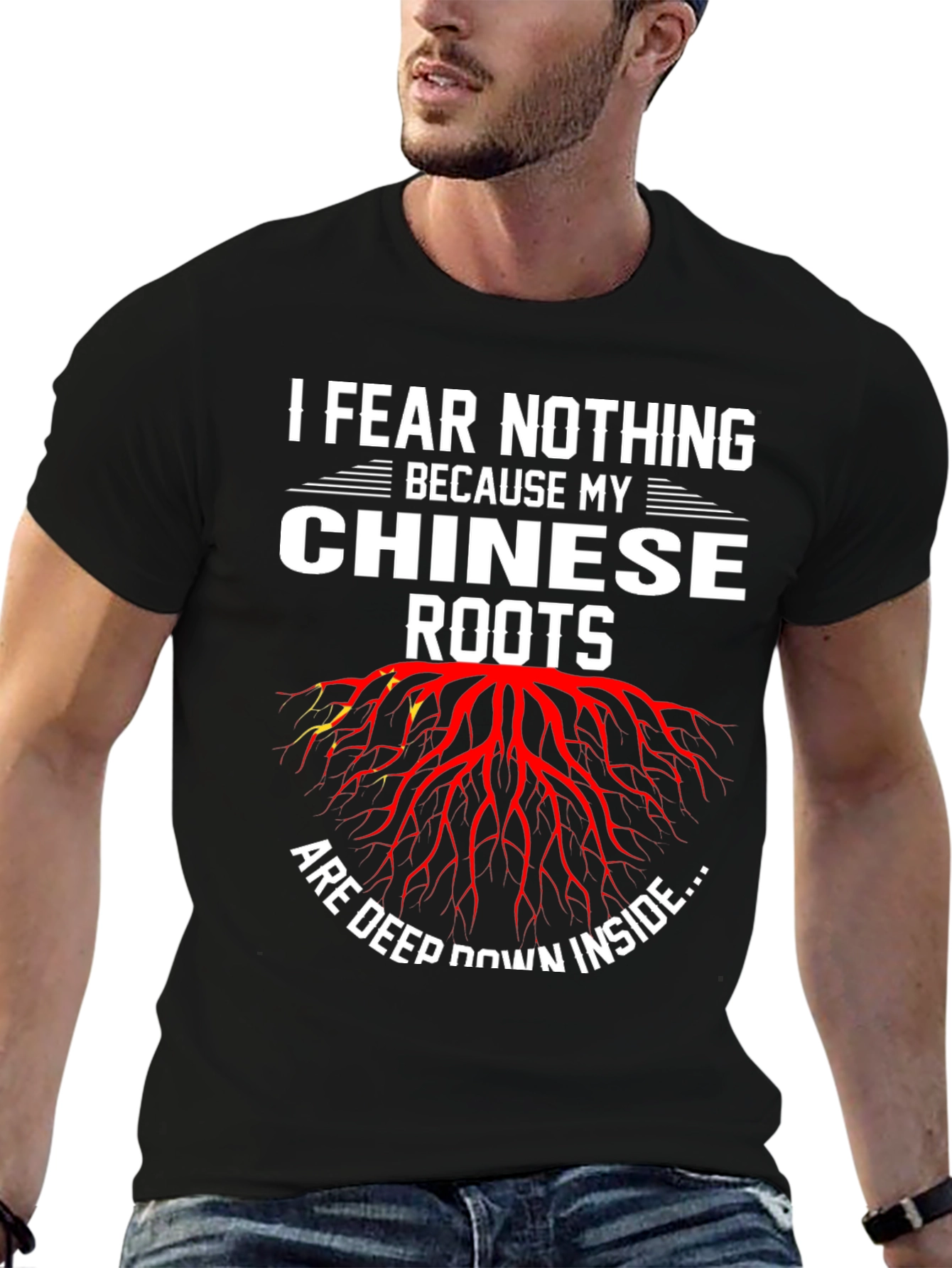 I Fear Nothing Chinese Roots Graphic Tee