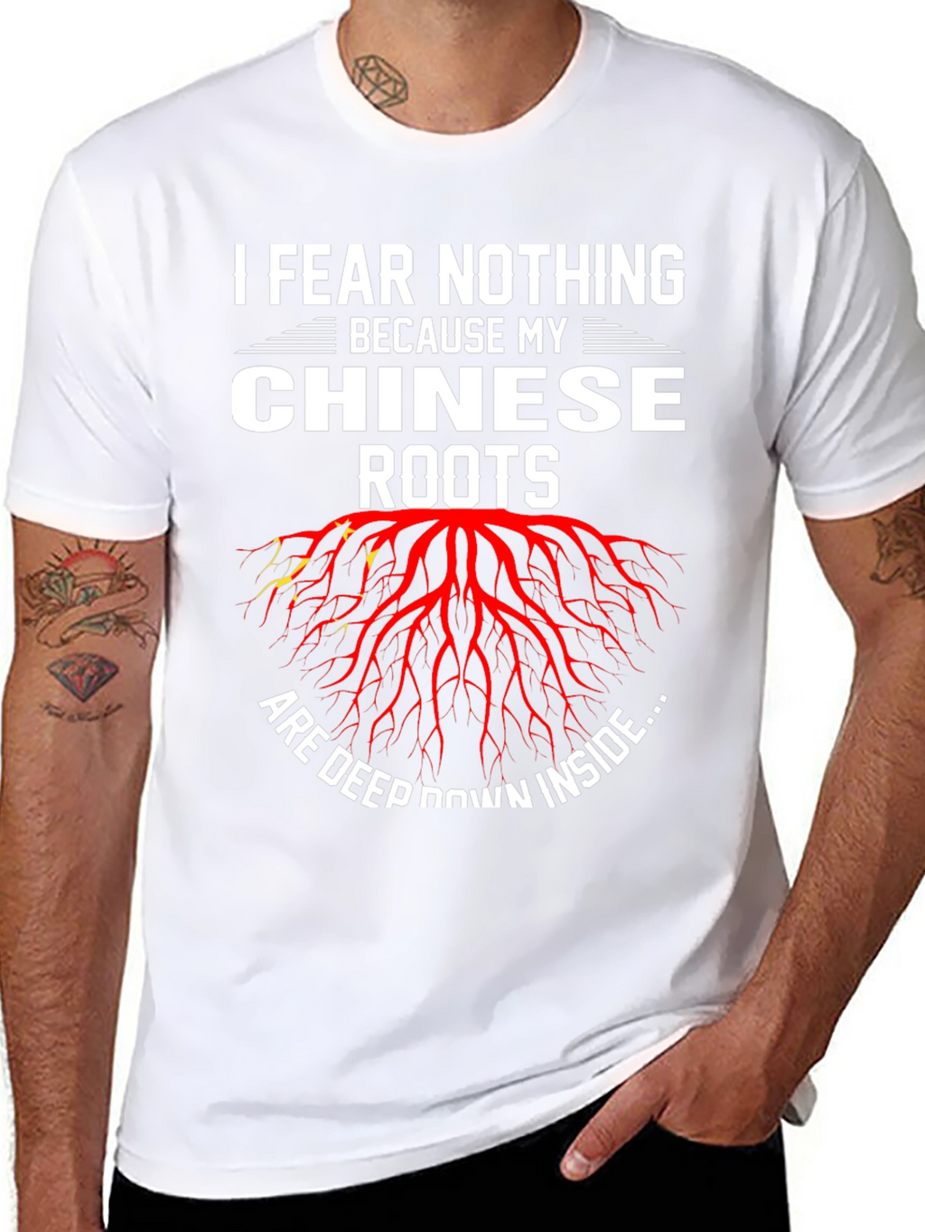 I Fear Nothing Chinese Roots Graphic Tee
