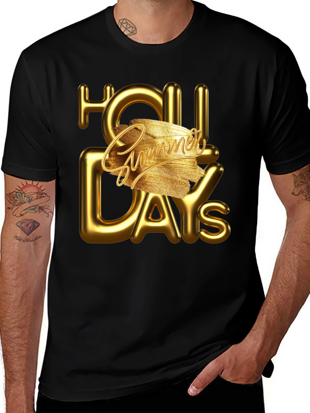 Summer Holiday Tee - Golden Days Ahead!