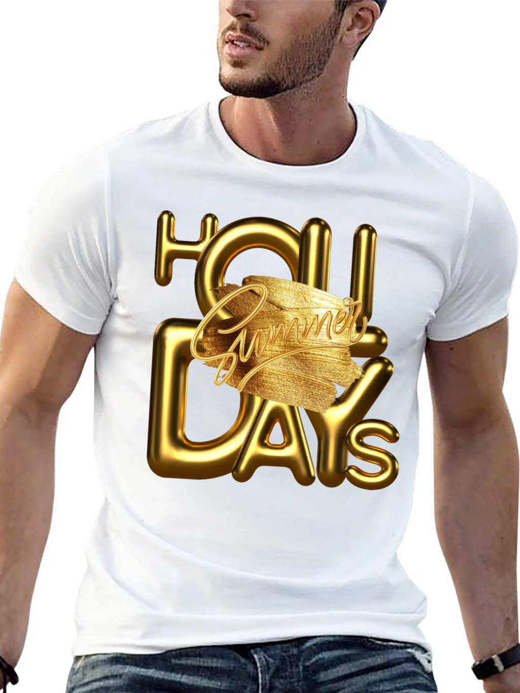 Summer Holiday Tee - Golden Days Ahead!