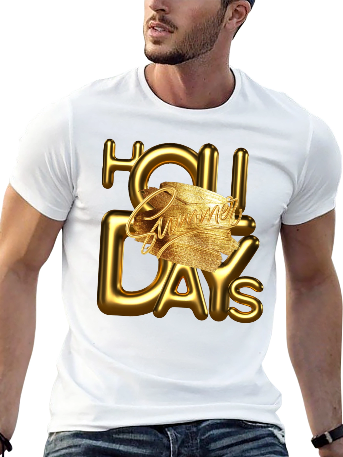 Summer Holiday Tee - Golden Days Ahead!