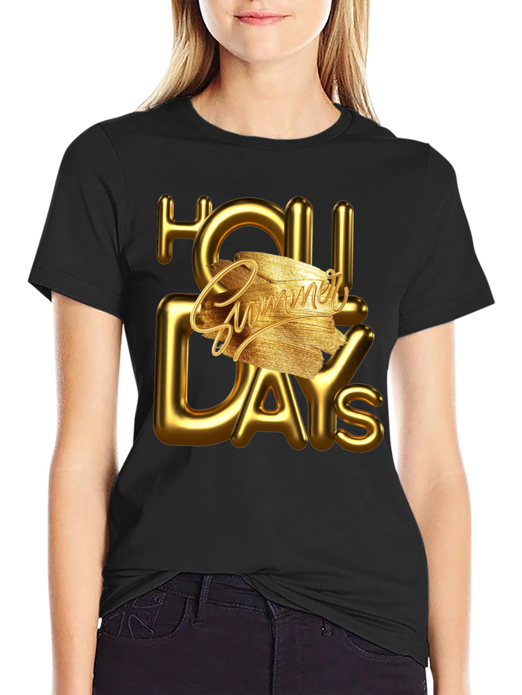 Summer Holiday Tee - Golden Days Ahead!