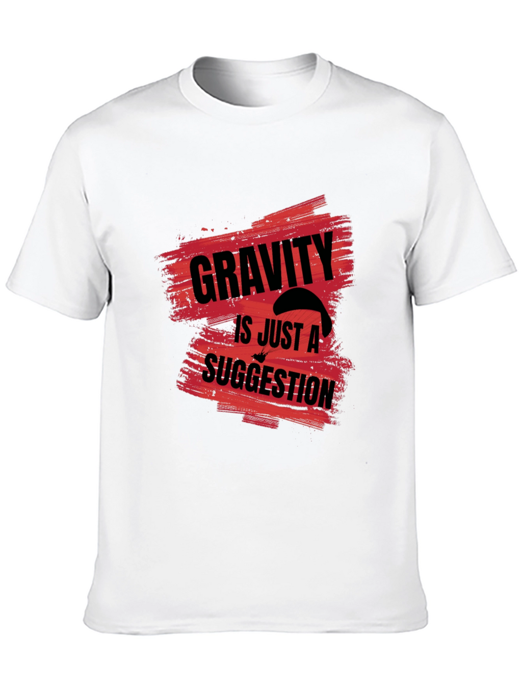 Gravity is Just a Suggestion Black Graphic Tee