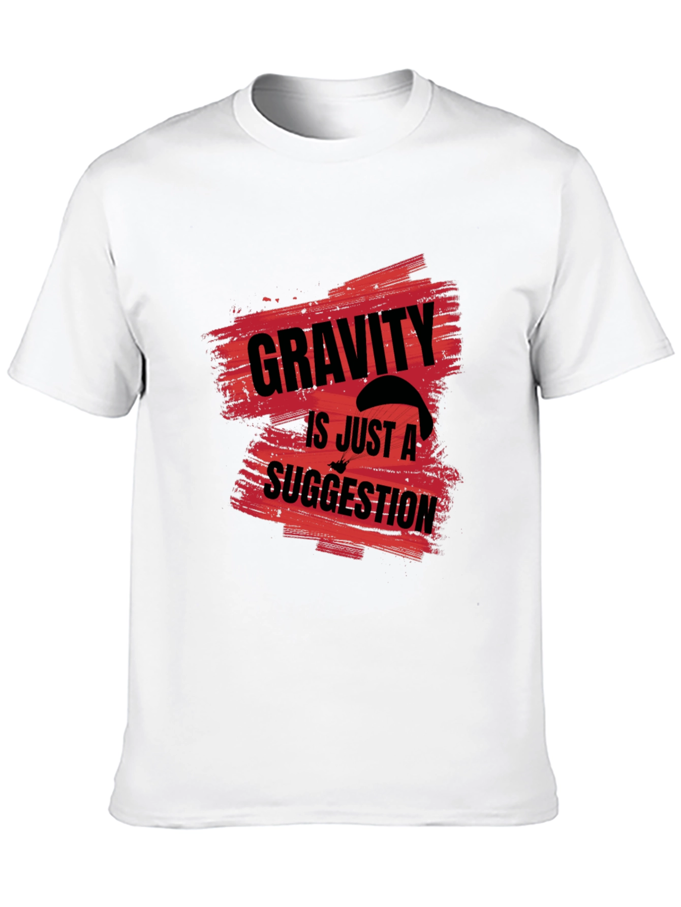 Gravity is Just a Suggestion Black Graphic Tee