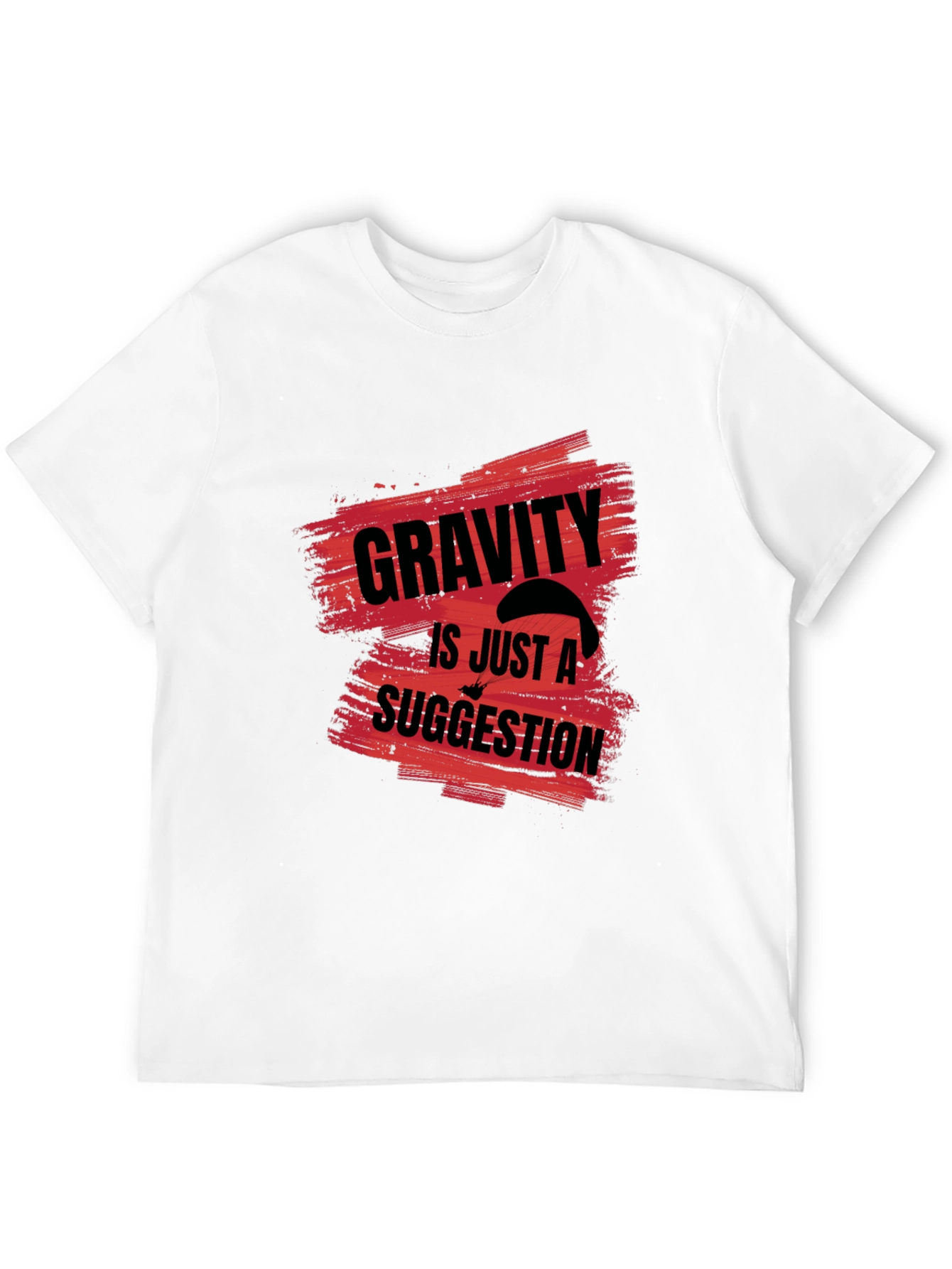 Gravity is Just a Suggestion Black Graphic Tee