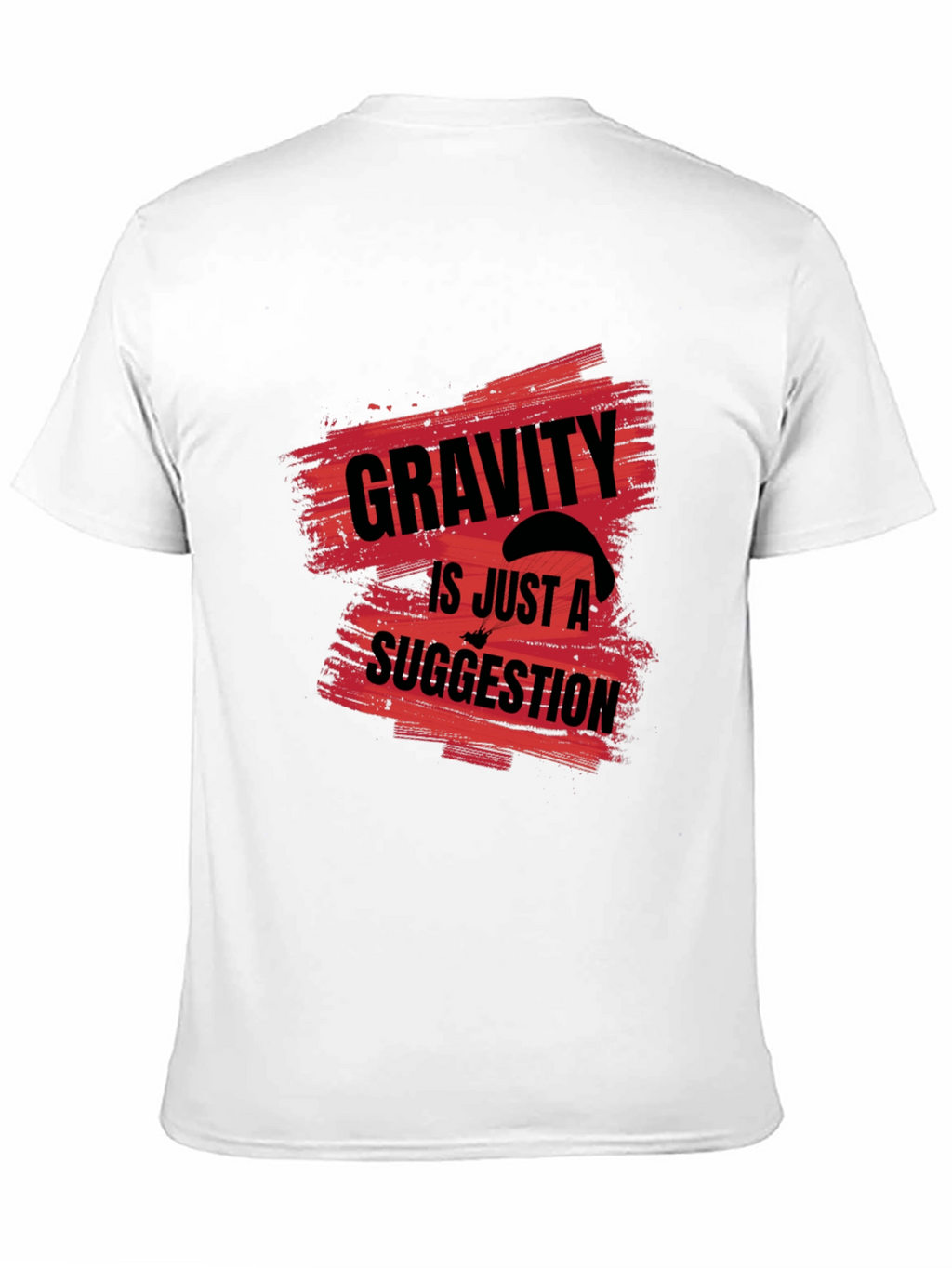 Gravity is Just a Suggestion Black Graphic Tee