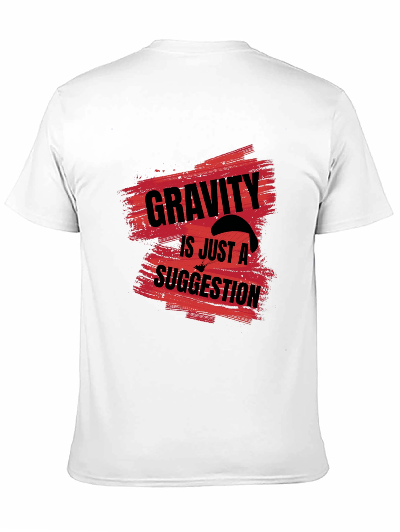 Gravity is Just a Suggestion Black Graphic Tee