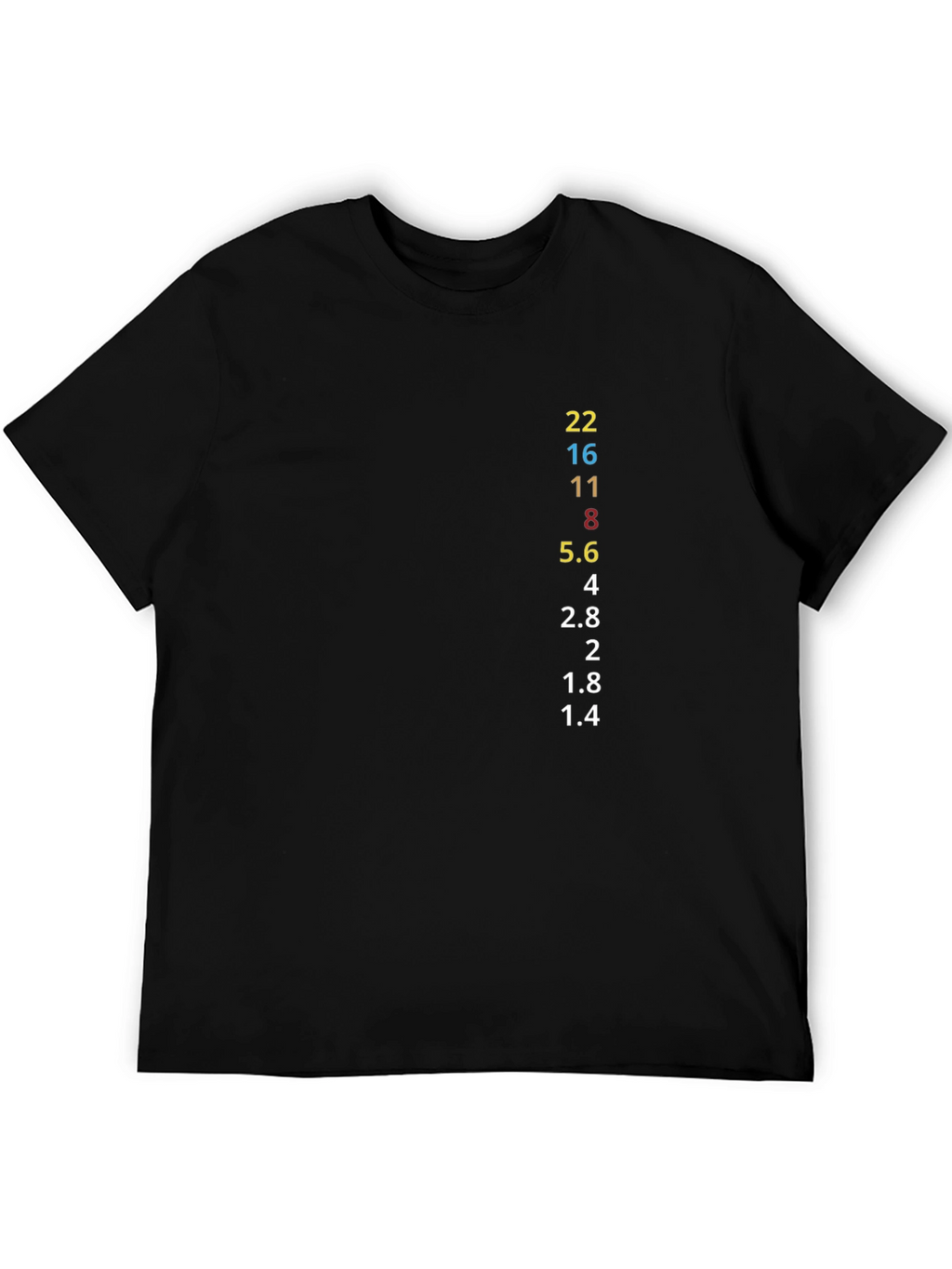 Photographers F-Stop Mens Black T-Shirt